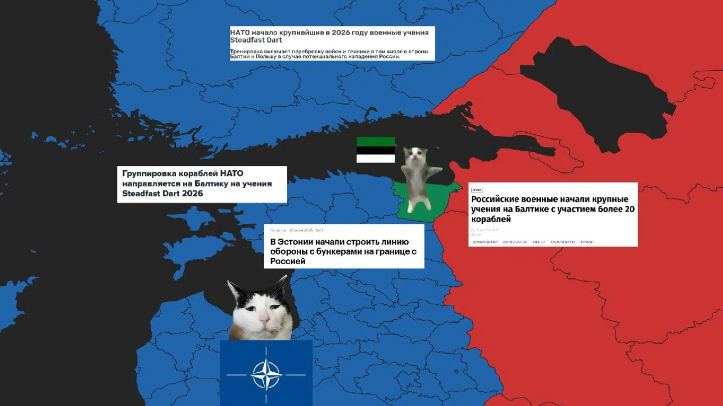 En del af den propaganda, som bliver delt online.