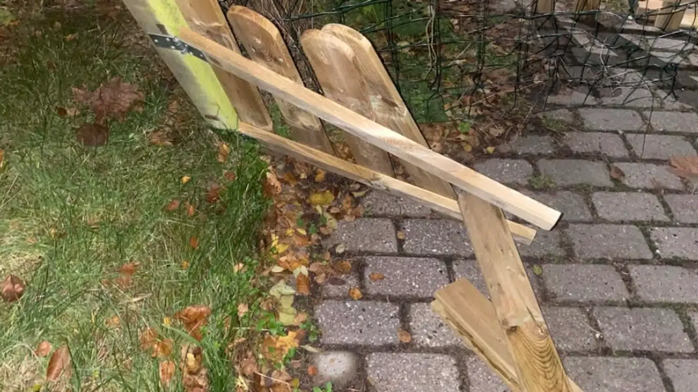 Manden blev sidenhen anmeldt for hærværk.