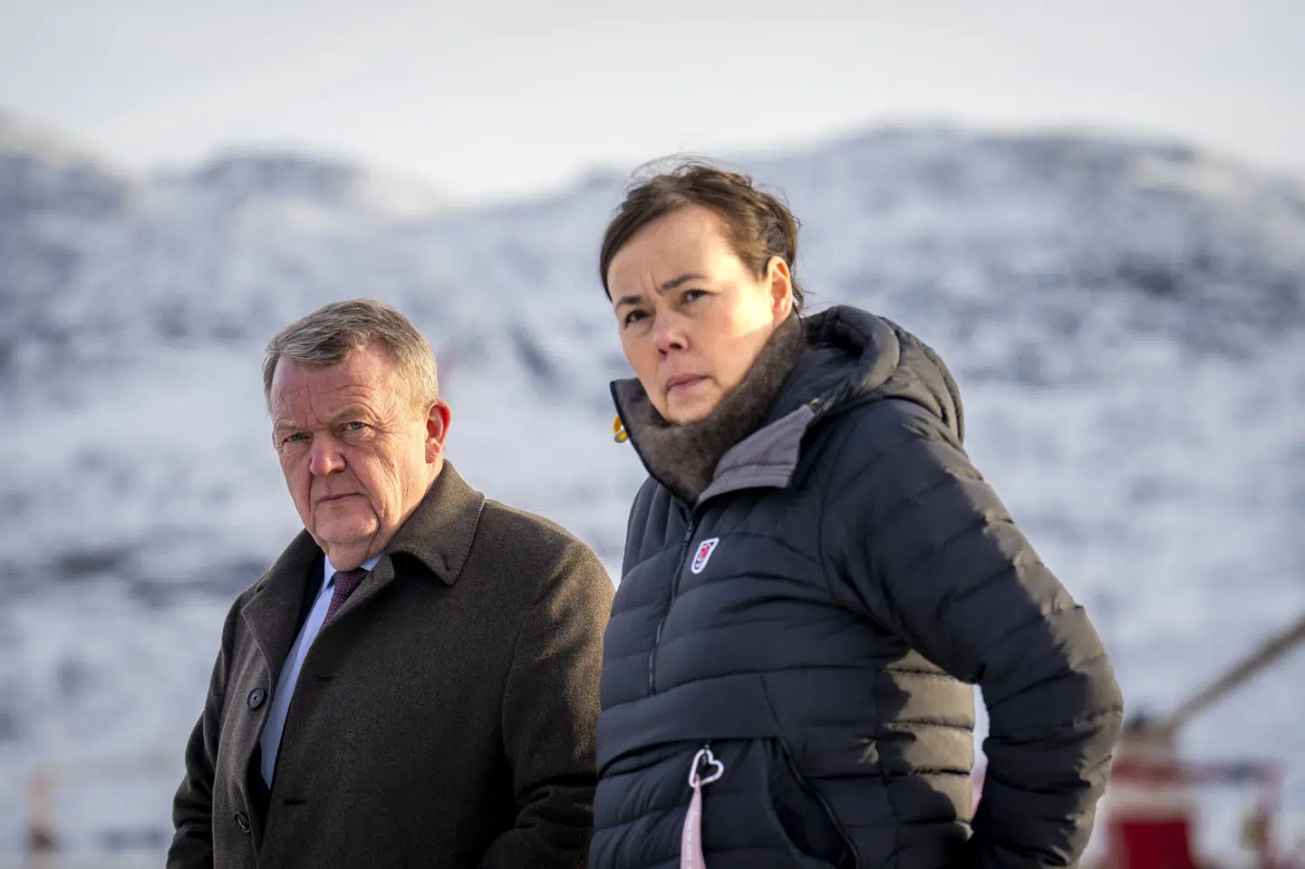 Udenrigsminister Lars Løkke Rasmussen (M) og Grønlands nu afgående minister for udenrigsanliggender, Vivian Motzfeldt, var til stede i starten af februar, da et canadisk konsulat blev åbnet i Grønland. (Arkivfoto).