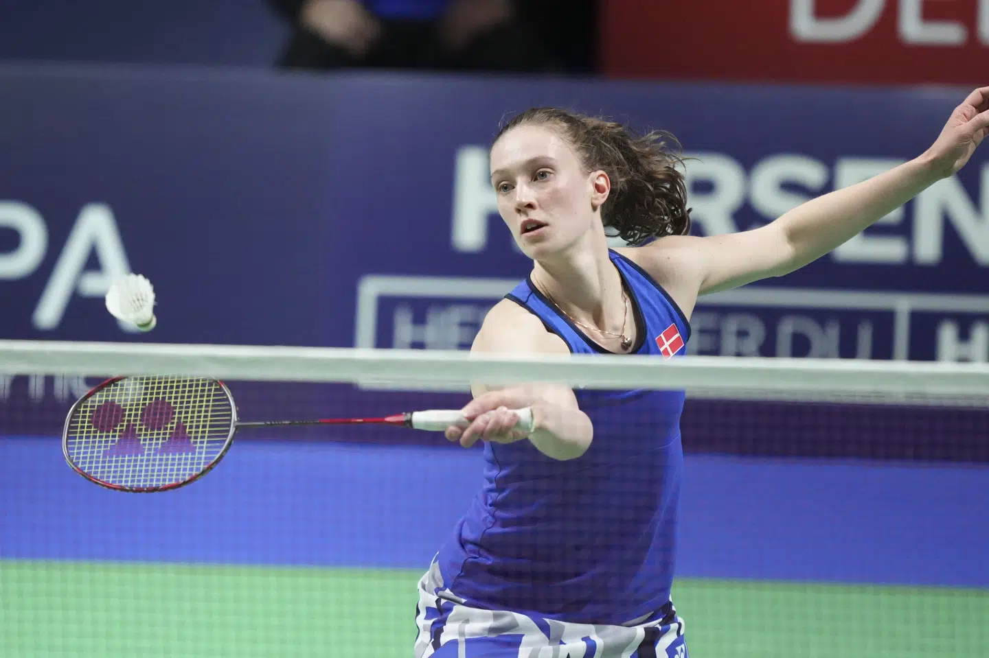 Line Christophersen tabte fredag kvartfinalen i Swiss Open i to sæt til thailandske Supanida Katethong. (Arkivfoto).