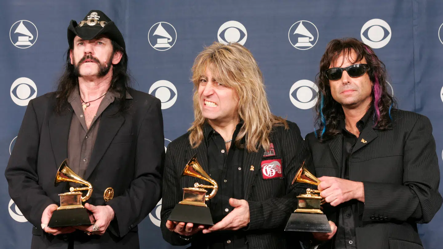 Phil Campbell (th.) ses her i 2005 sammen med Lemy og Mikkey Dee.