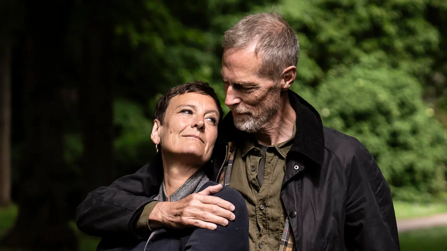 Janni Pedersen og Kim Faber, gift og sammen forfattere til en stribe krimier.