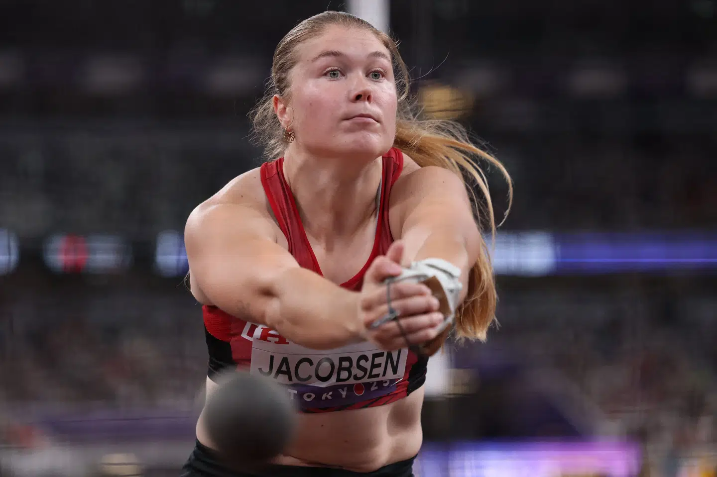 Katrine Koch Jacobsen - her ved sidste års VM - leverede lørdag årets bedste hammerkast i verden. (Arkivfoto).