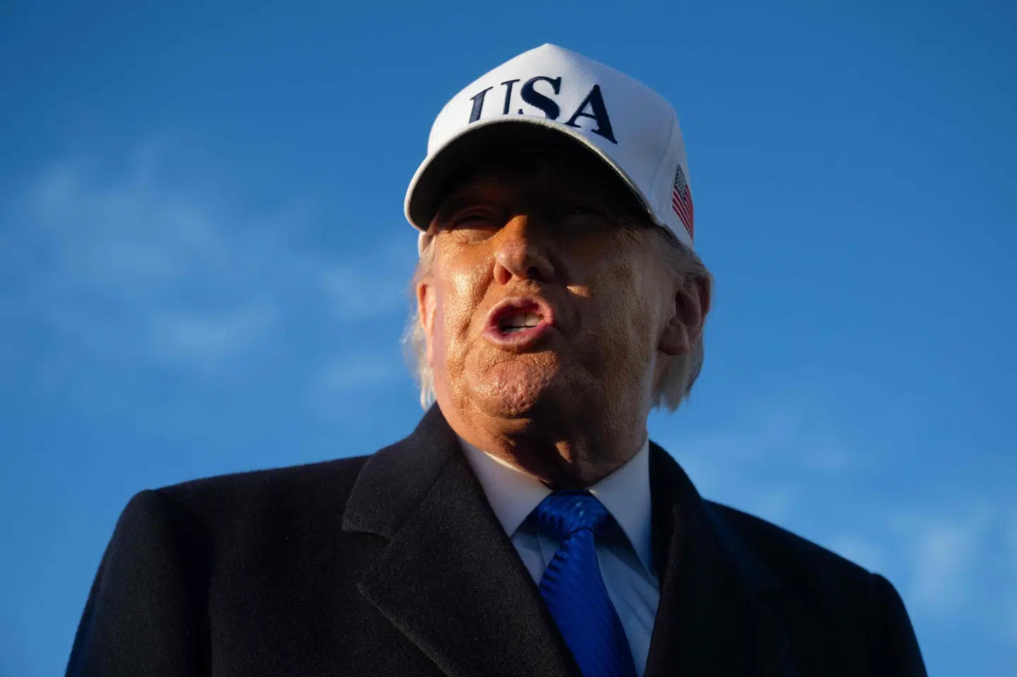 Donald Trump har natten til søndag givet et længere telefoninterview til NBC News. Tidligere på dagen talte han desuden med journalister, inden han gik om bord på præsidentflyet, Air Force One. (Arkivfoto).