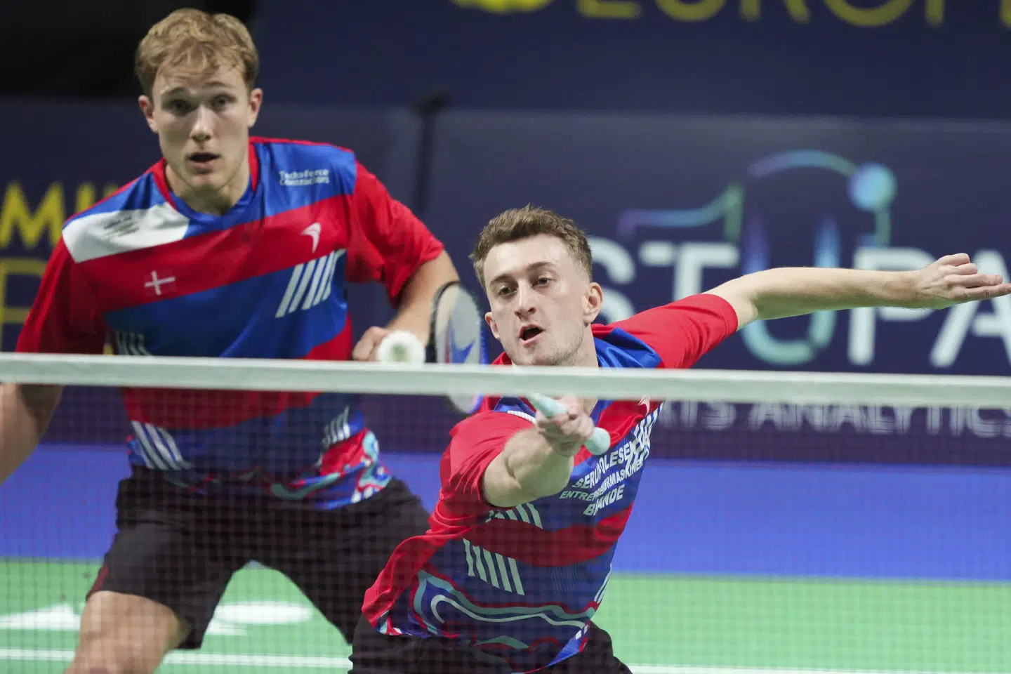 Daniel Lundgaard (th) og Mads Vestergaard tabte finalen i Swiss Open. (Arkivfoto).