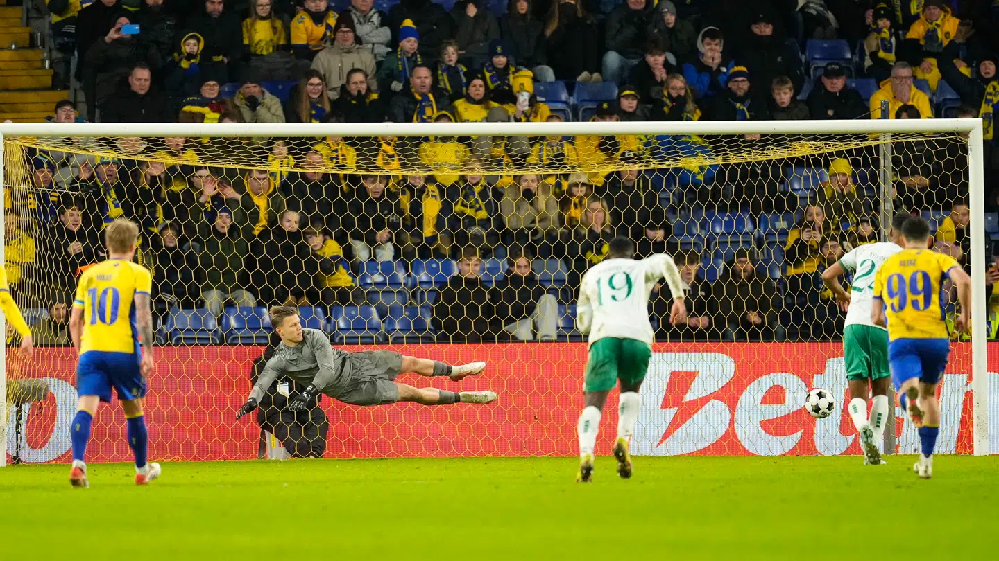 Viborg fik nettet til at blafre en enkelt gang på Brøndby Stadion.