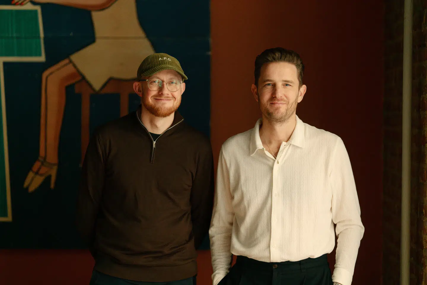 Jonas Mikkelsen (th.) og Rasmus Mørch åbner restaurant Magny til april.