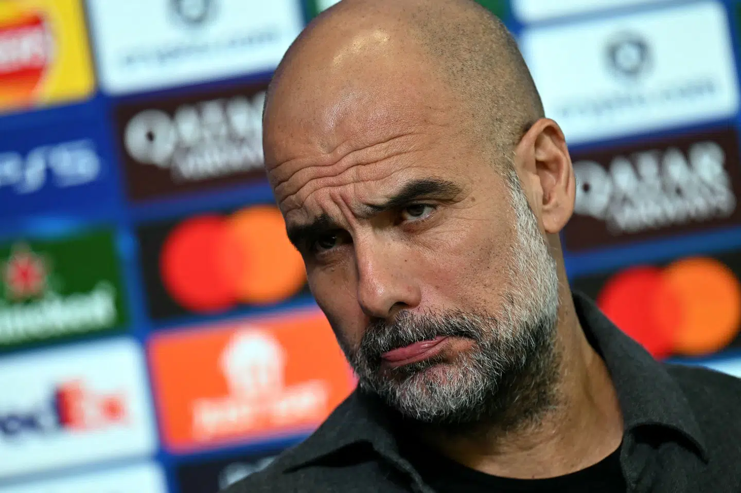 Pep Guardiola modtog mandag spørgsmål fra pressen, men dirigerede ingen træninger, som det ellers er kutyme forud for Champions League-kampe.