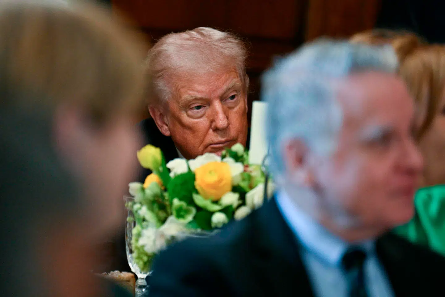 Donald Trump tirsdag morgen amerikansk tid. Han er sur over NATO-landenes manglende opbakning til hans krig i Iran.