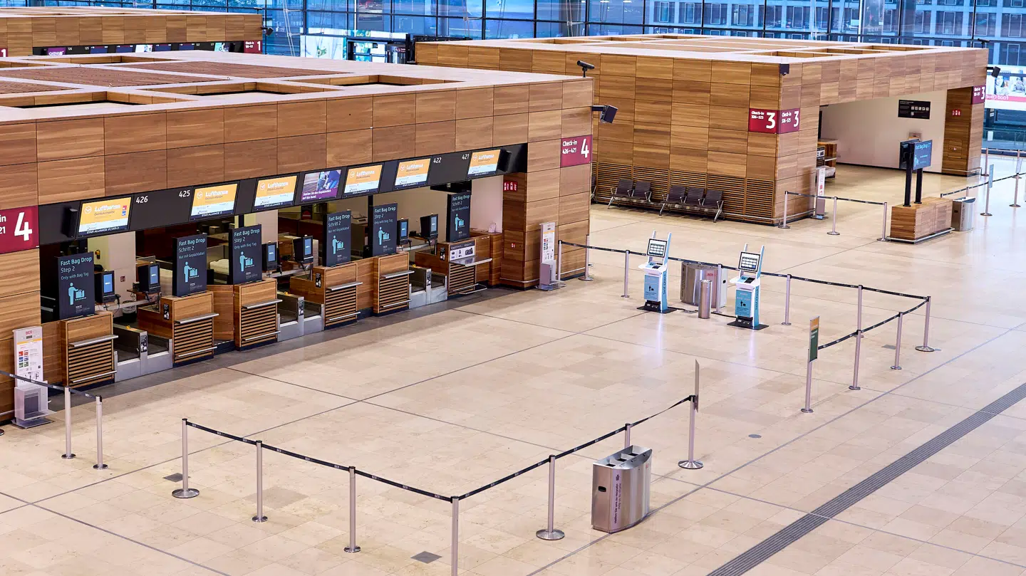 Arkivfoto. Der er tomt i Berlins lufthavn onsdag.