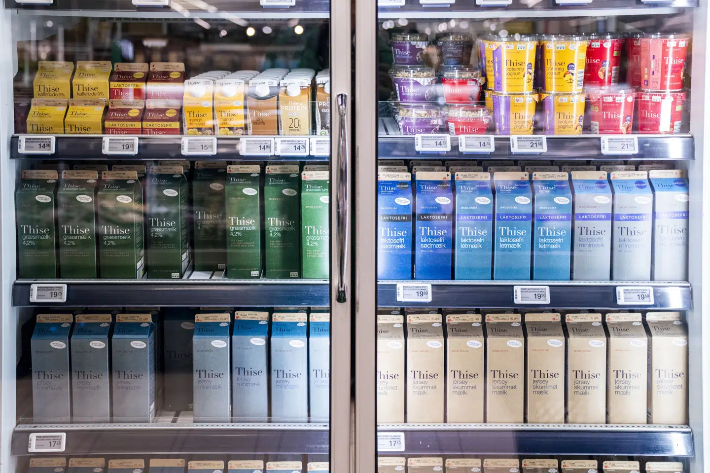 Thise Mejeri sælger en lang række af forskellige mejeriprodukter. (Arkivfoto).