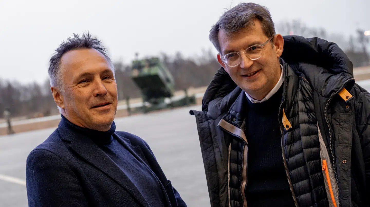 Forsvarsminister Troels Lund Poulsen (V) og Norges forsvarsminister Tore O. Sandvik.