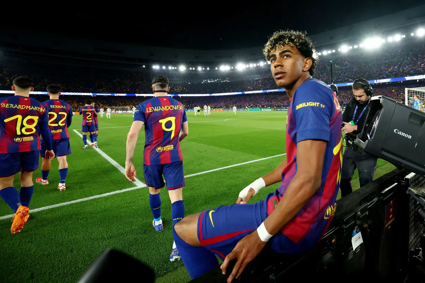 Barcelona-stjernen Lamine Yamal var på pletten med både mål og oplæg i onsdagens Champions League-sejr.