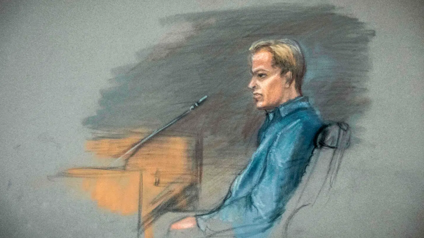 Retstegning af Marius Høiby fra retten i Oslo 5. februar.