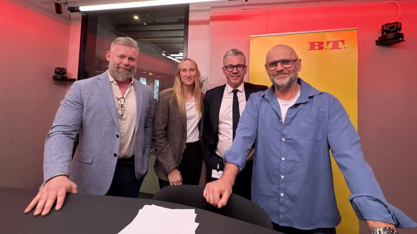 Der var god stemning i studiet under dagens optagelse af B.T. Valgkamp.