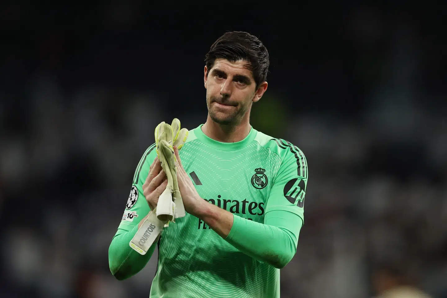 Thibaut Courtois blev erstattet af Andrij Lunin, da belgieren ikke kunne fortsætte i kampen mod Manchester City tirsdag. (Arkivfoto).