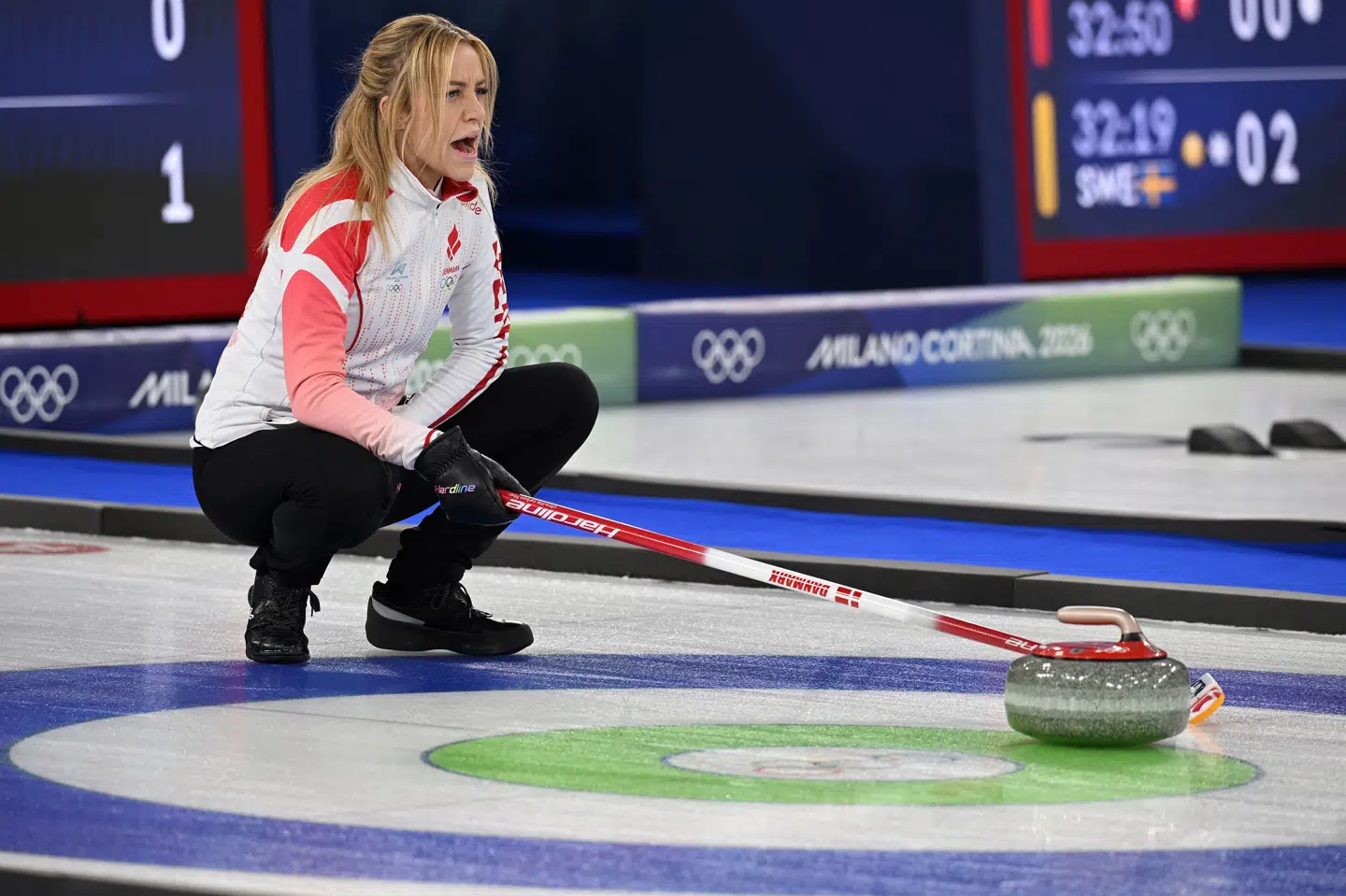 Det danske curlinghold med Madeleine Dupont i spidsen har nu tabt syv ud af ti kampe ved VM i Canada. (Arkivfoto).