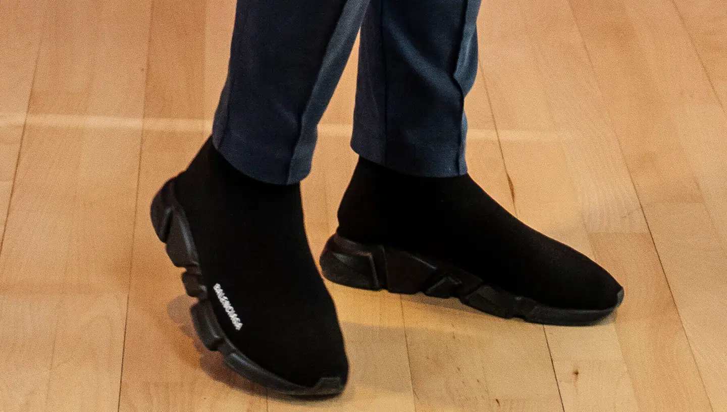 Brian Riemers sko er kommet i fokus.