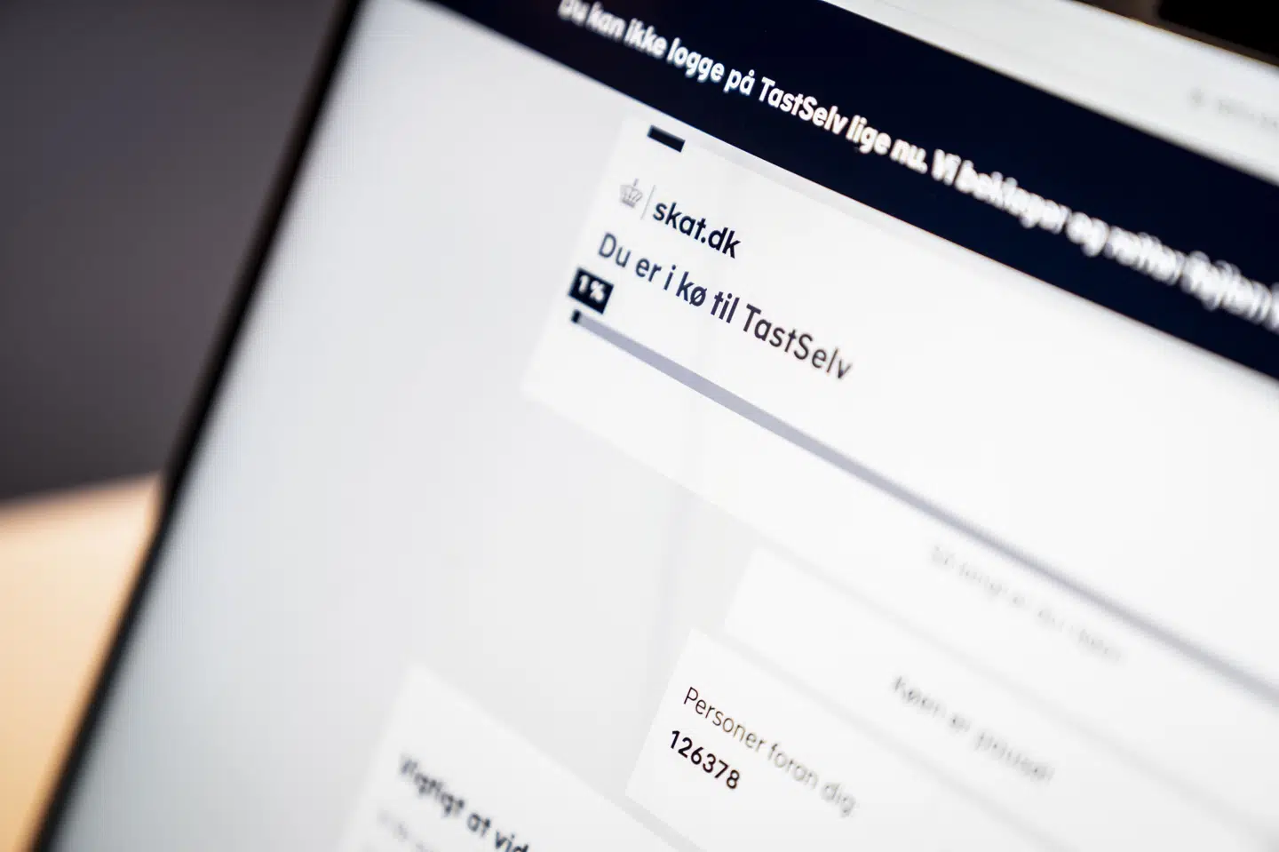 Lørdag morgen oplevede brugere problemer med at logge ind, hvis de ville tjekke deres årsopgørelse på skat.dk. Digitaliseringsstyrelsen arbejder på at sikre stabil drift. (Arkivfoto).