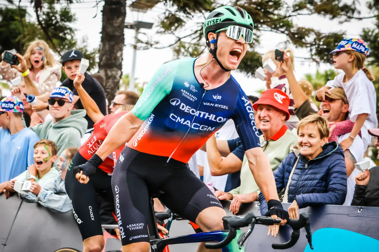 Tobias Lund skal håbe, at Mathieu van der Poel og Tadej Pogacar kigger for meget på hinanden i finalen i Milano-Sanremo. (Arkivfoto).