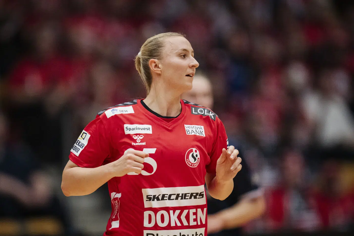 Henny Reistad ledte med 11 mål an for Esbjerg, der står foran en overkommelig returkamp mod HC Podravka efter en 11-målssejr i Kroatien. (Arkivfoto).