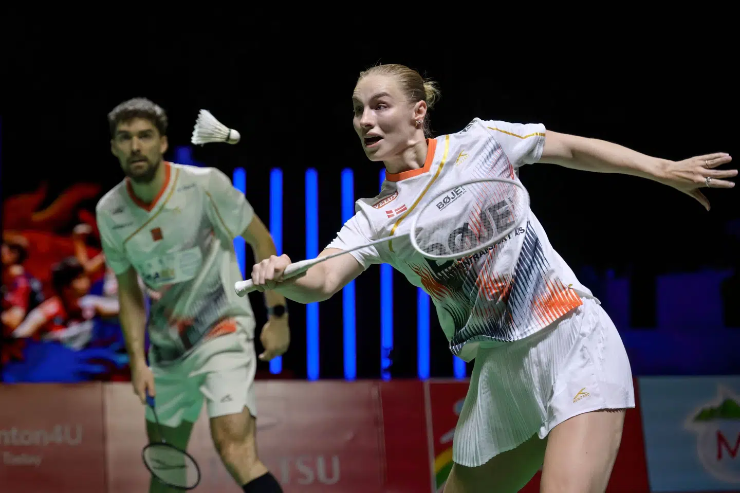Alexandra Bøje og Mathias Christiansen har været gode i det seneste halve år, men søndag manglede det sidste i finalen i Frankrig. (Arkivfoto).