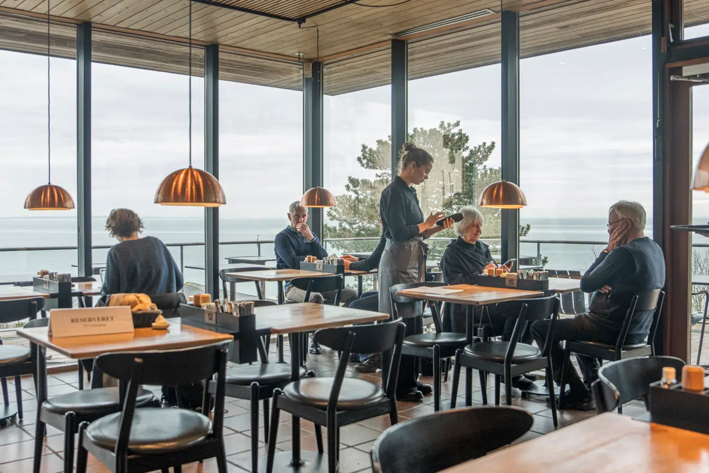 Udsigten er uovertruffen fra cafeen på landets mest besøgte museum.