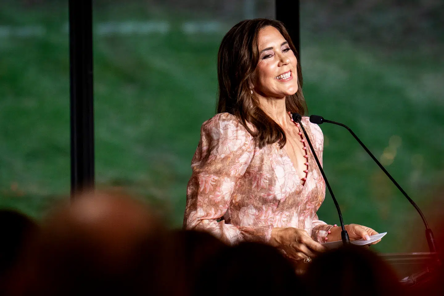 Dronning Mary overraskede ved at holde hovedtalen under Kongeparrets returarrangement i Melbourne, ligesom hun holdt den afsluttende tale i Hobart.