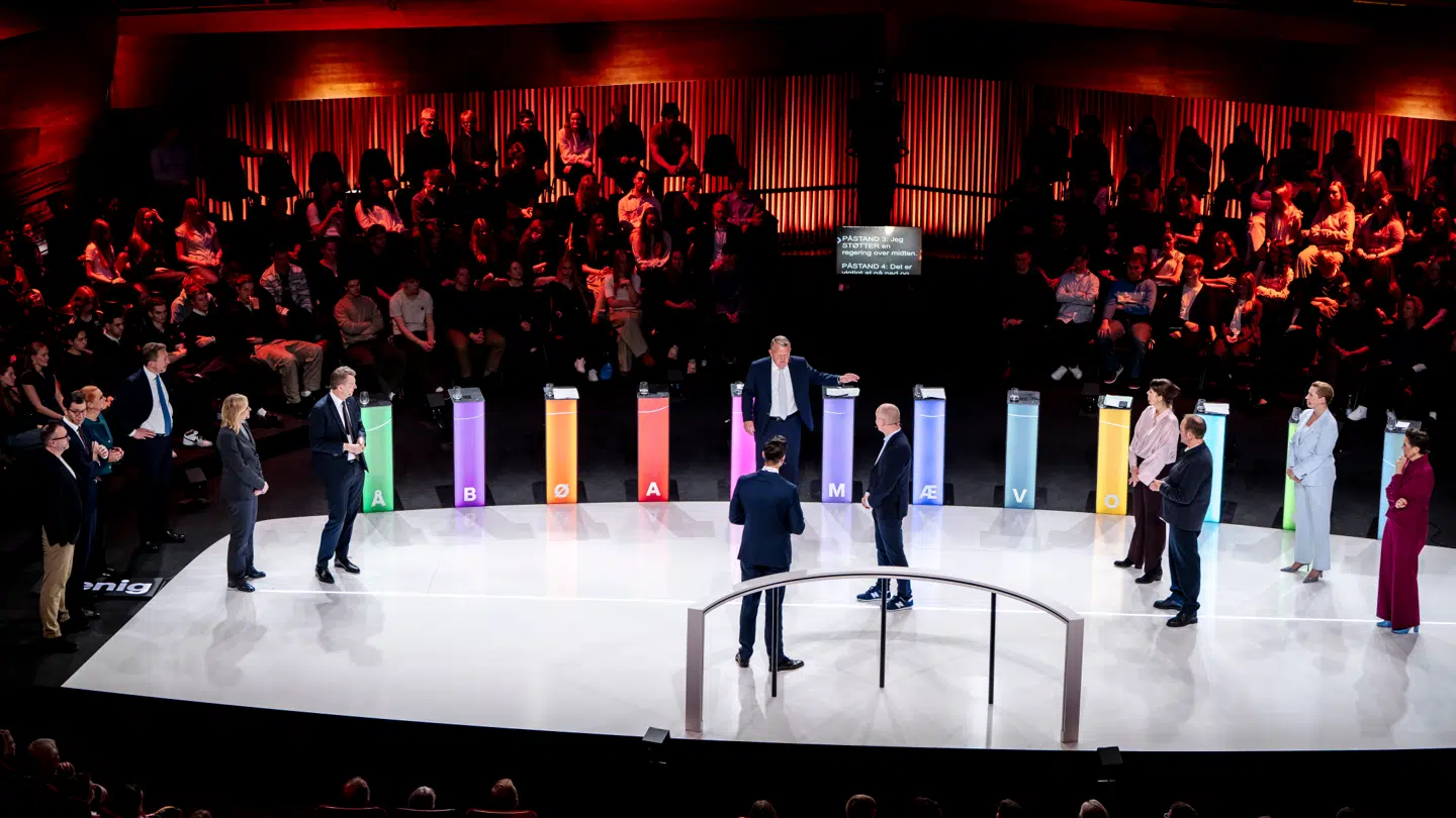 De danske partiledere var samlet til debat i 'Demokratiets aften' søndag aften.
