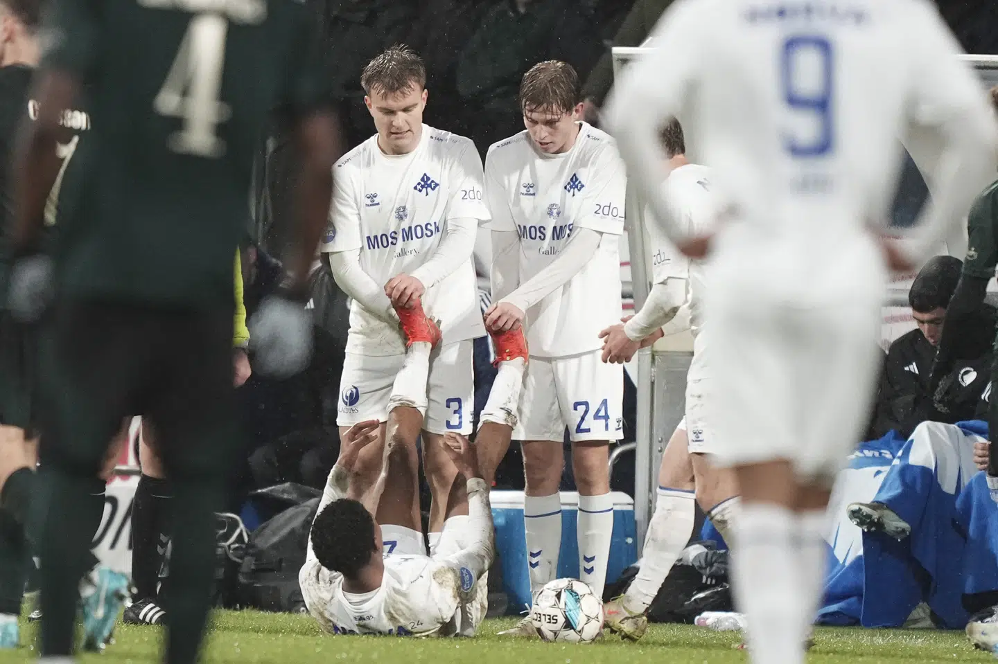 Kolding IF, der er her spiller mod FC København i pokalturneringen, er en del af 1. divisions oprykningsspil. (Arkivfoto).