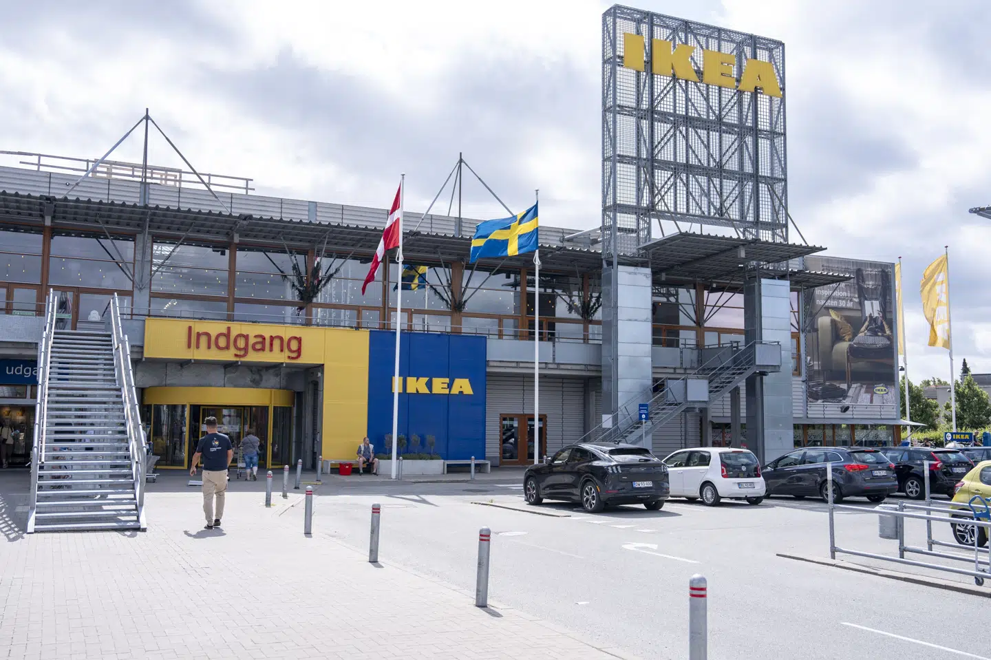 Ikea i Gentofte fotograferet i juli 2024. Kæden tilbagekalder lys med produktionsfejl. (Arkivfoto).
