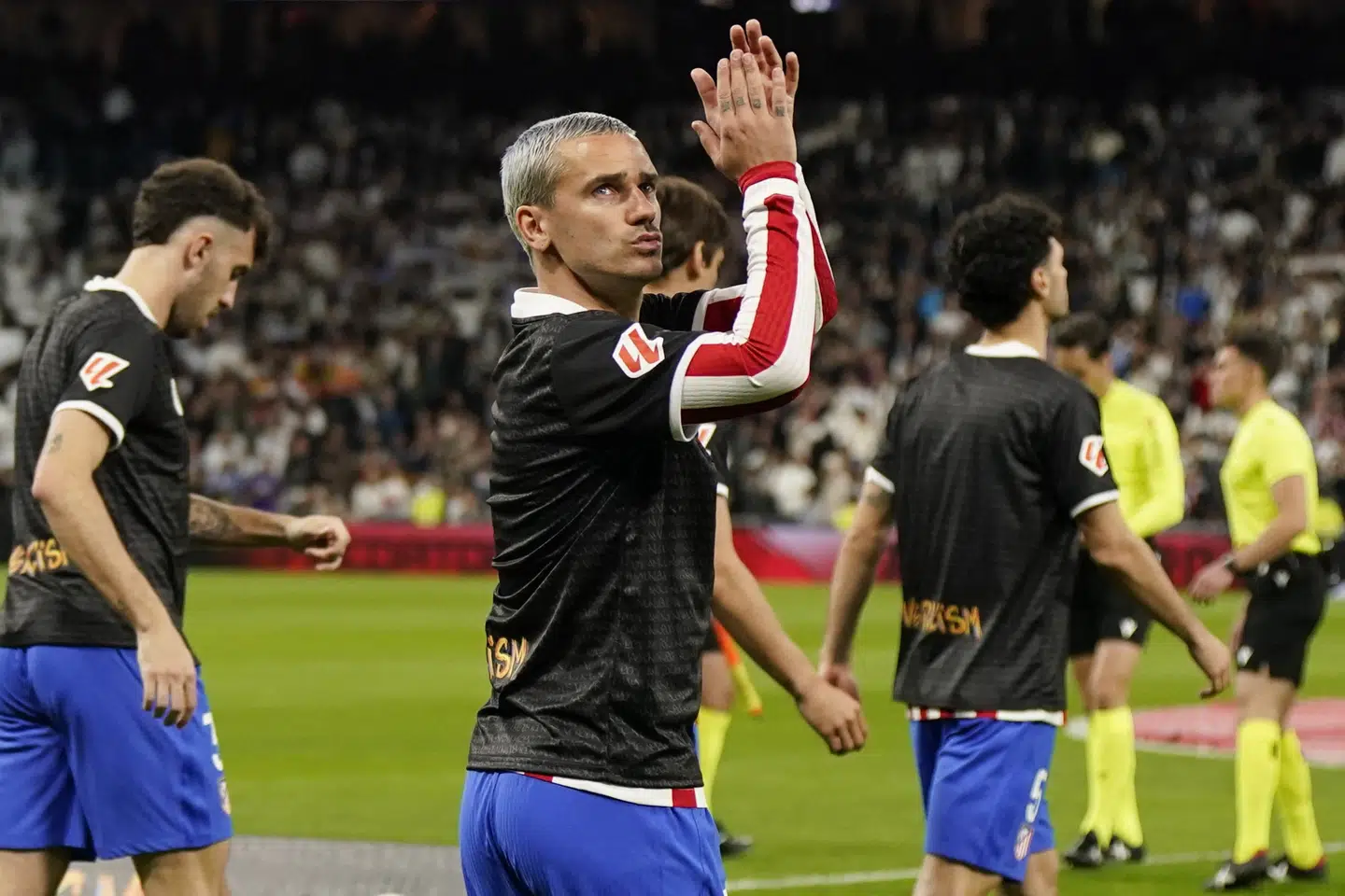 Antoine Griezmann har foreløbigt bidraget med 488 kampe og 211 mål i Atletico Madrid. (Arkivfoto).