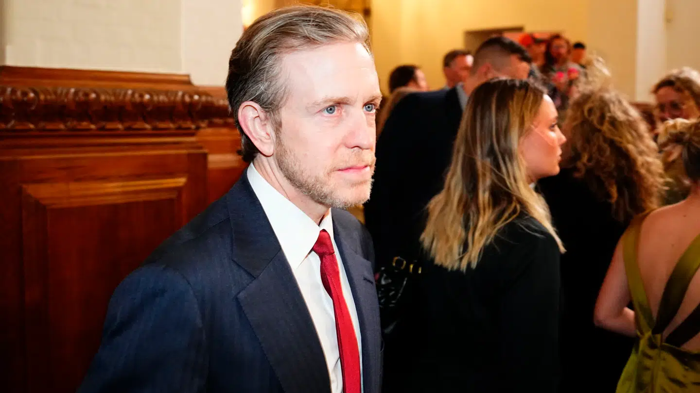 Den amerikanske ambassadør Ken Howery deltager i valgaftenen på Christiansborg i København.