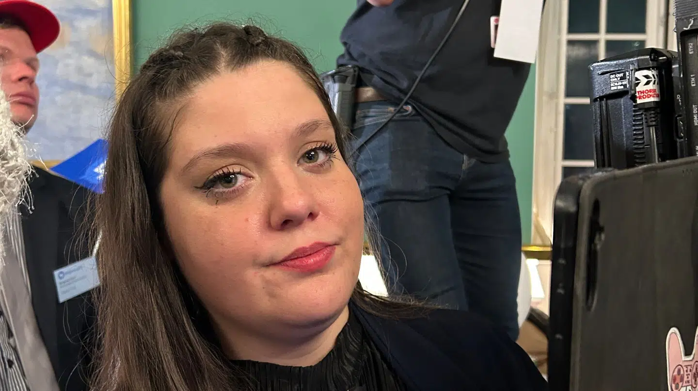 Her ses Anita Vivian Alexandru kort efter optrinnet.