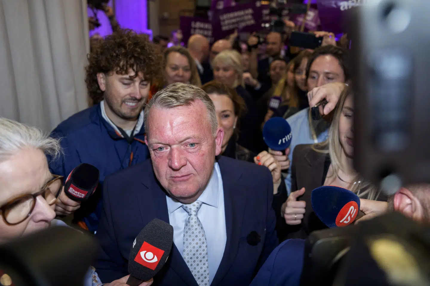 Moderaterne med Lars Løkke Rasmussen i spidsen fik ved folketingsvalget 7,7 procent af stemmerne og 14 mandater.