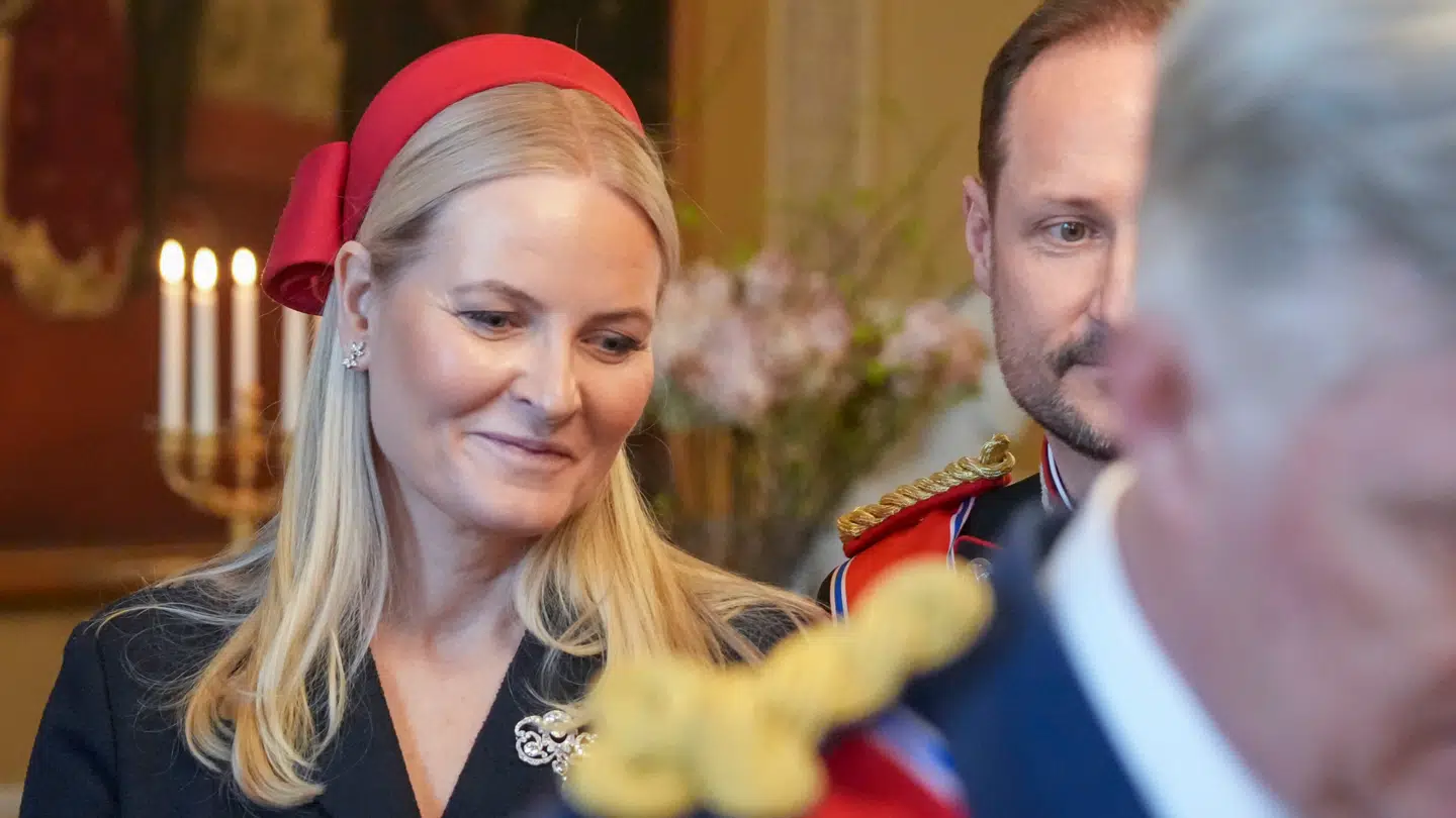Kronprinsesse Mette-Marit deltog ikke i selve gallamiddagen i forbindelse med det belgiske kongepars statsbesøg.