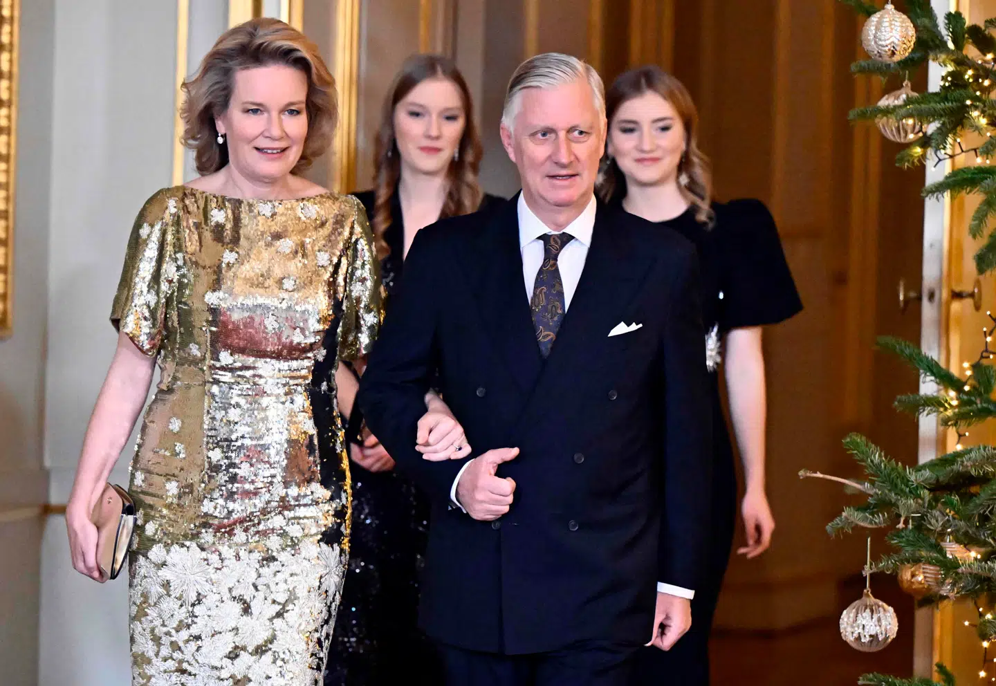 Dronning Mathilde og kong Phillippe af Belgien. Kongen overtog fra sin fra kong Albert i 2013.