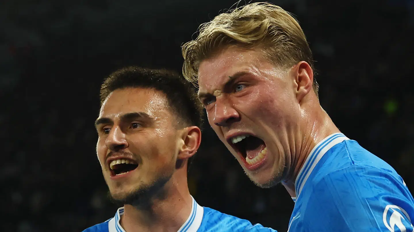 Højlund og Elmas plejer at stå sammen.