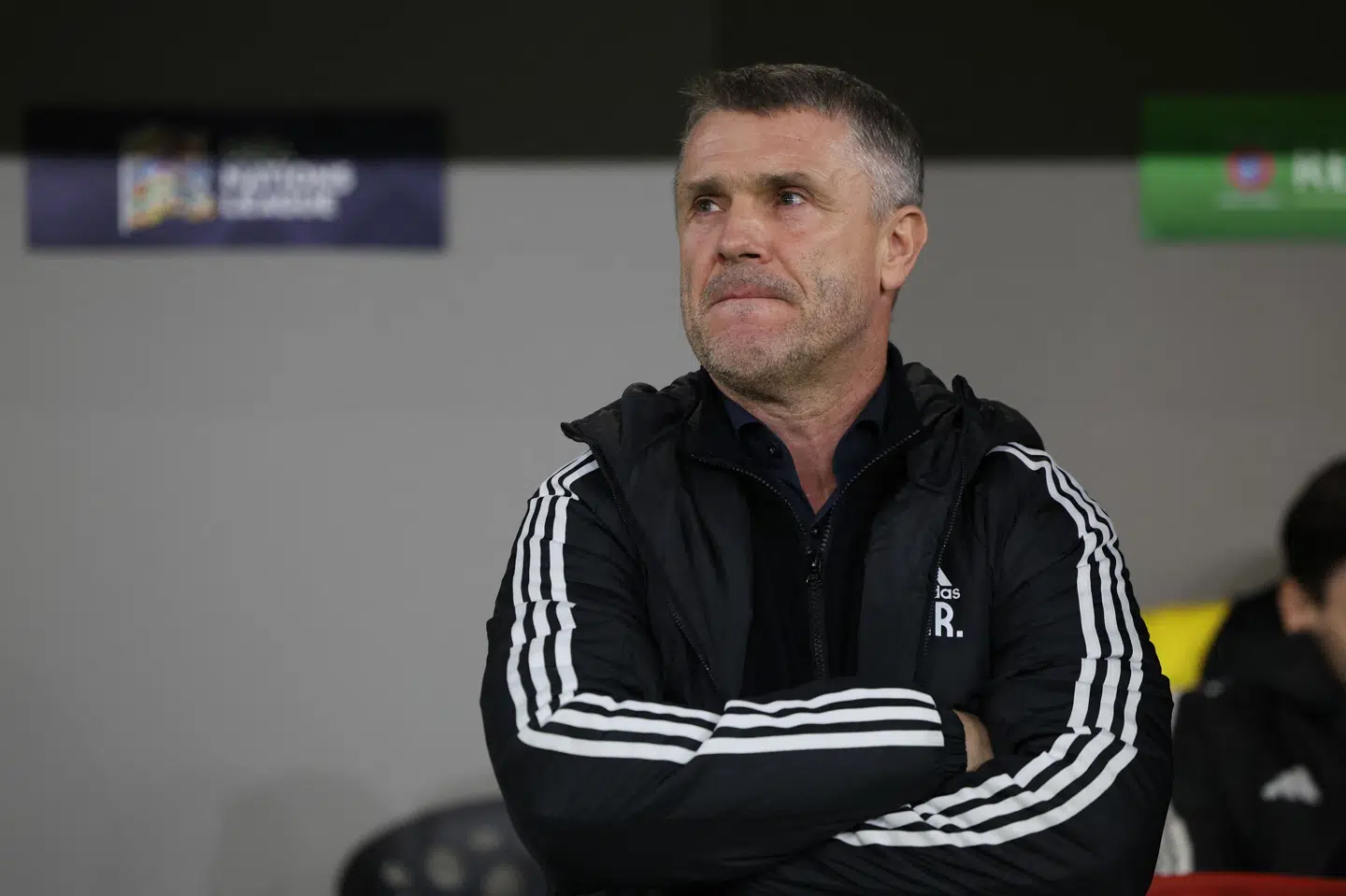 Ukraines landstræner, Serhiy Rebrov, skal forsøge at slå Sverige i skæbnesvanger VM-playoffkamp. (Arkivfoto).