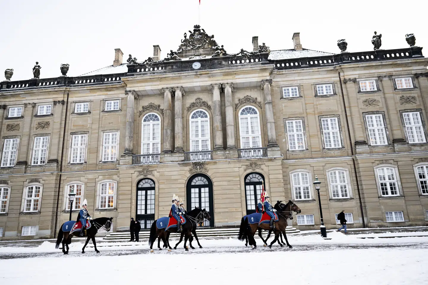 Kongehuset, der hører til på Amalienborg, har ikke godkendt transportvirksomhedshedens brug af betegnelsen "det kongelige". (Arkivfoto).