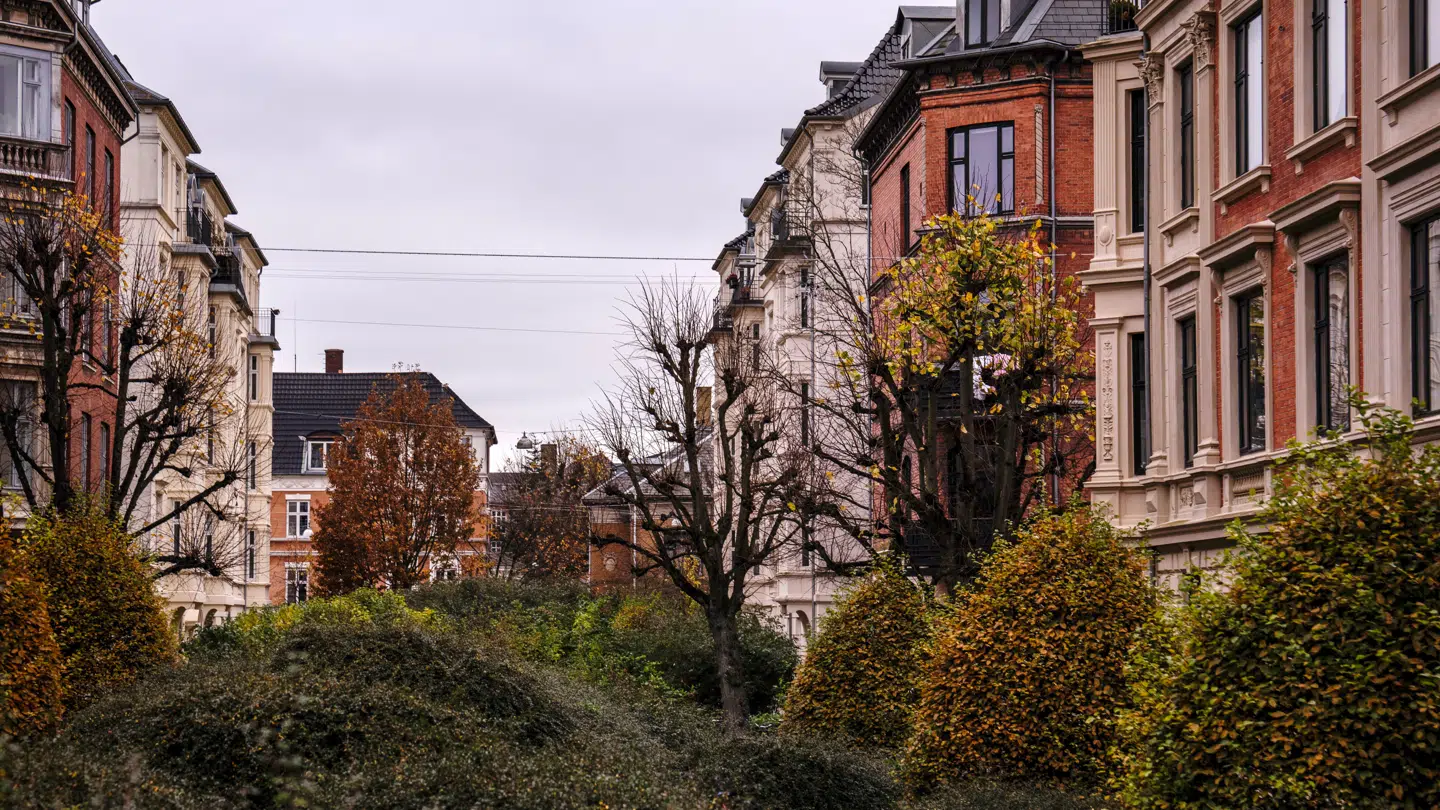 Arkivfoto af boligkvarter på Frederiksberg.
