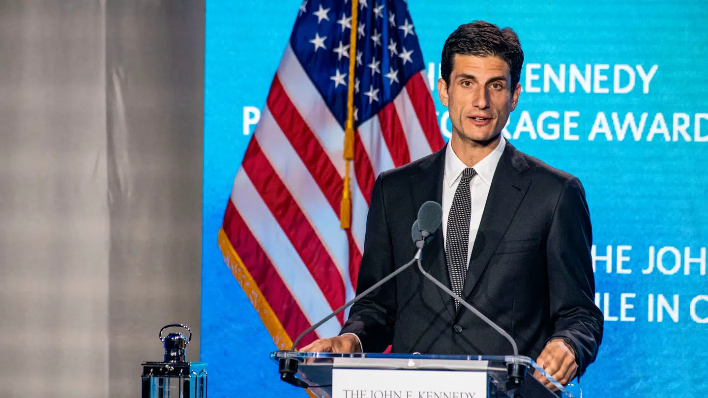 Jack Schlossbergs morfar er den tidligere amerikanske præsident John F. Kennedy, der blev dræbt af skud i 1963 i Texas.