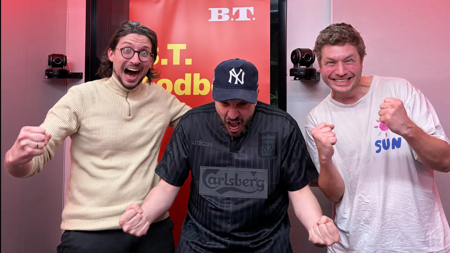 Der var god stemning i studiet efter torsdagens landskamp!