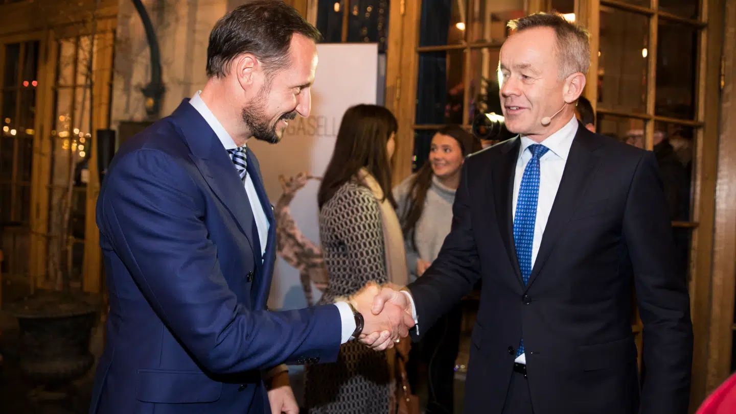 Kronprins Haakon og Amund Djuve.