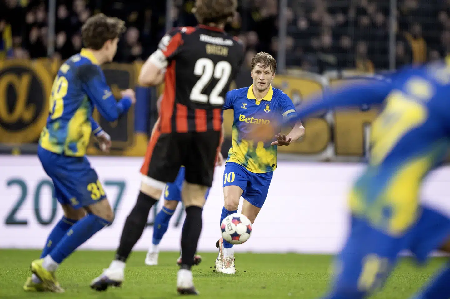 FC Midtjylland og Brøndby spillede 0-0, da klubberne 1. marts tørnede sammen i Superligaen på MCH Arena. (Arkivfoto).