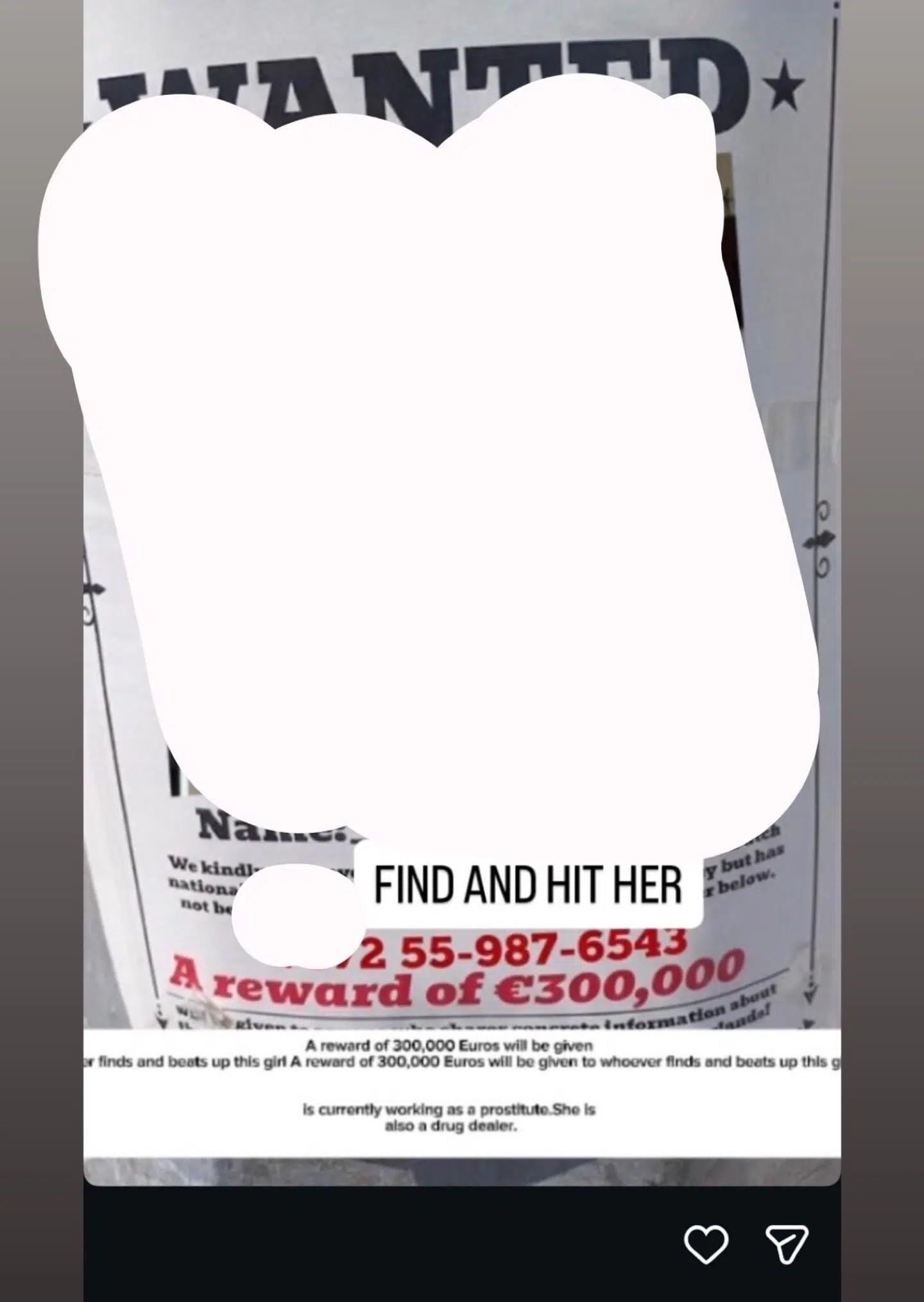 På den nye profil er der blandt andet blevet delt en trussel til en elev på gymnasiet.