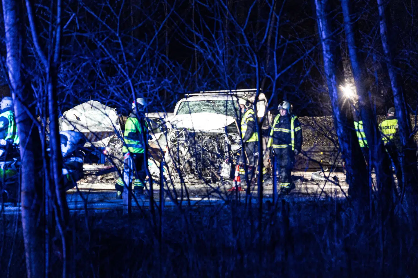 En trafikulykke spærrede Hillerødmotorvejen omkring Allerød Nord torsdag aften. Fredag formiddag fortalte politiet, at to mænd var blevet dræbt i ulykken. (Arkivfoto).