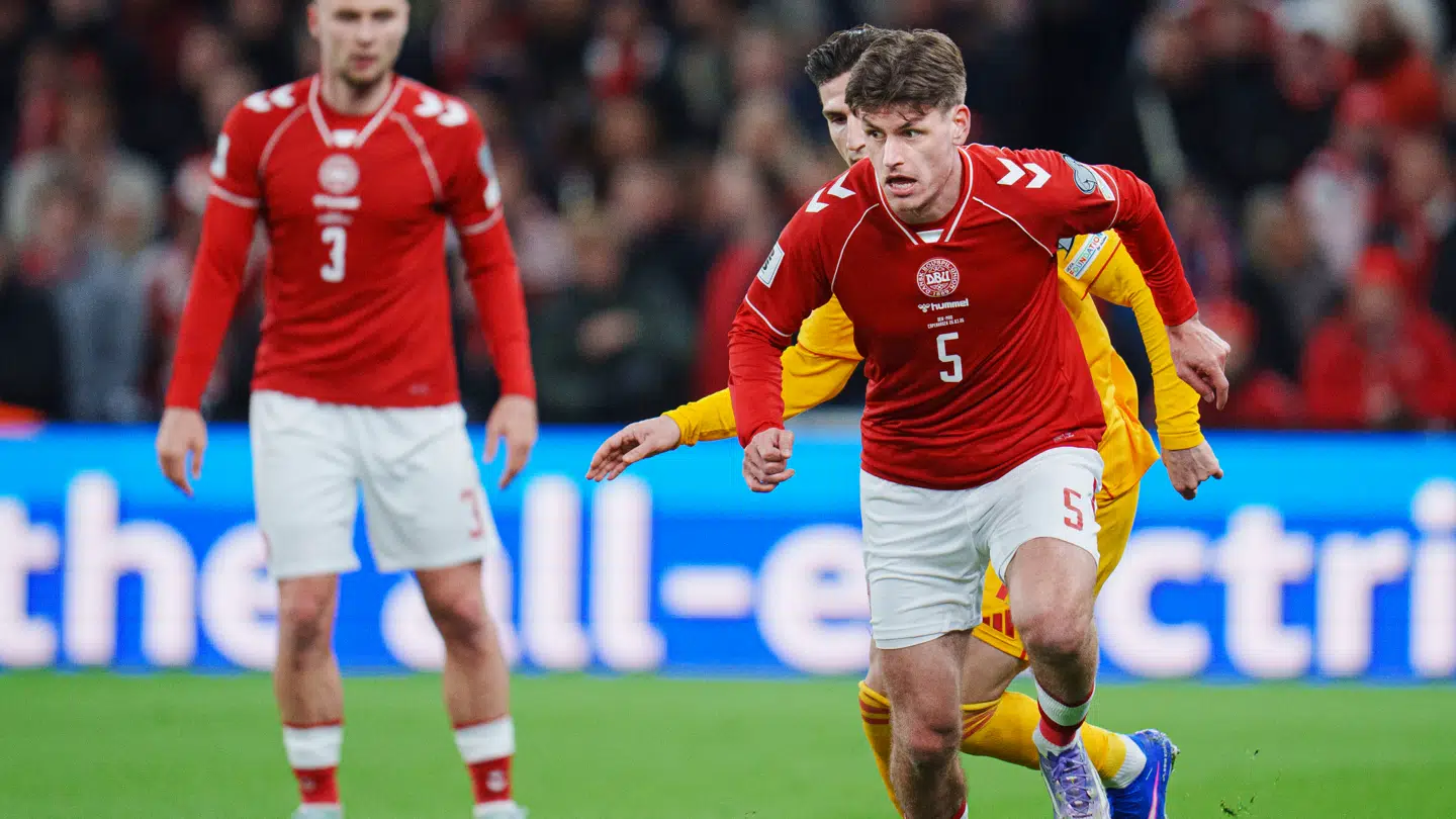 Joakim Mæhle startede inde i VM-kvalifikationskampen mellem Danmark og Nordmakedonien.