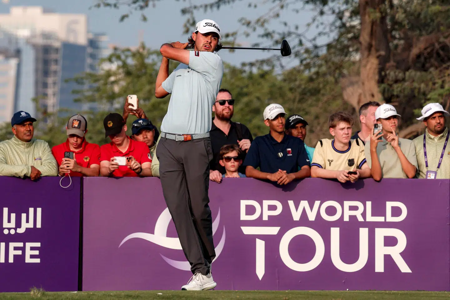 Jacob Skov Olesen blev delt nummer tre, da han i februar deltog i DP World Tour-turneringen Qatar Masters. (Arkivfoto).