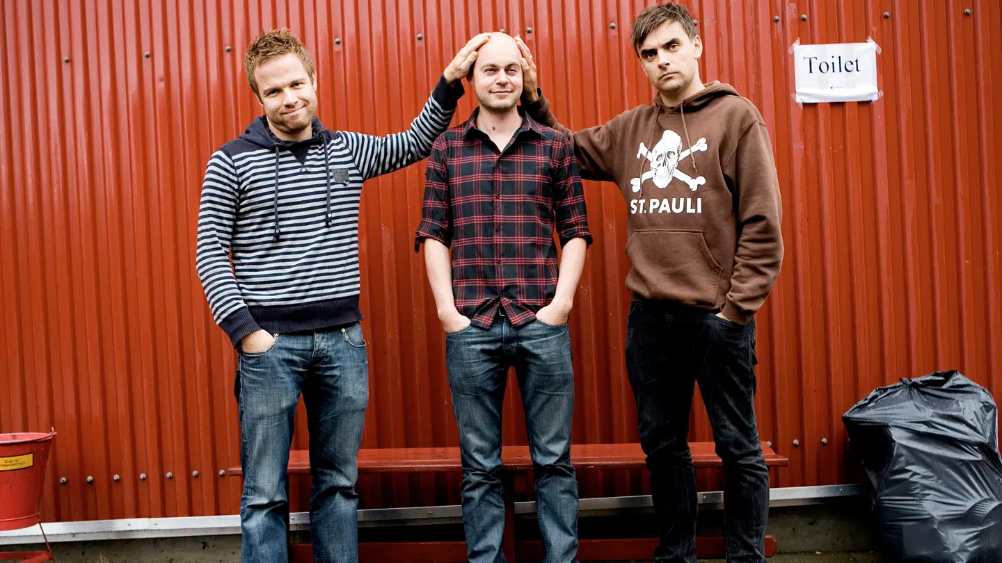 Drengene fra Angora - fra venstre: Rune Tolsgaard, Esben Pretzmann og Simon Kvamm.